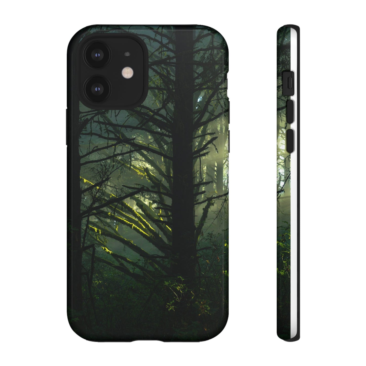 Forest Tapestry of Light and Shadow - Phone Case