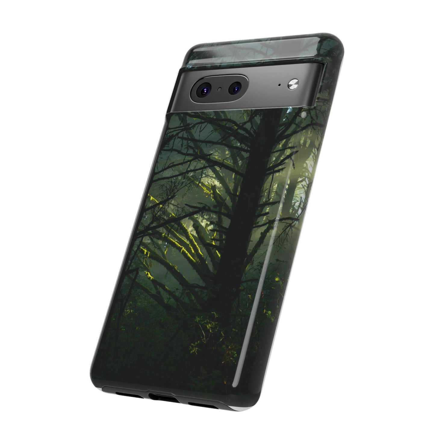 Forest Tapestry of Light and Shadow - Phone Case