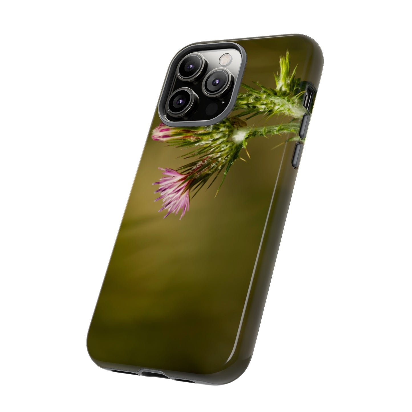 Solitary Thistle's Promise - Phone Case