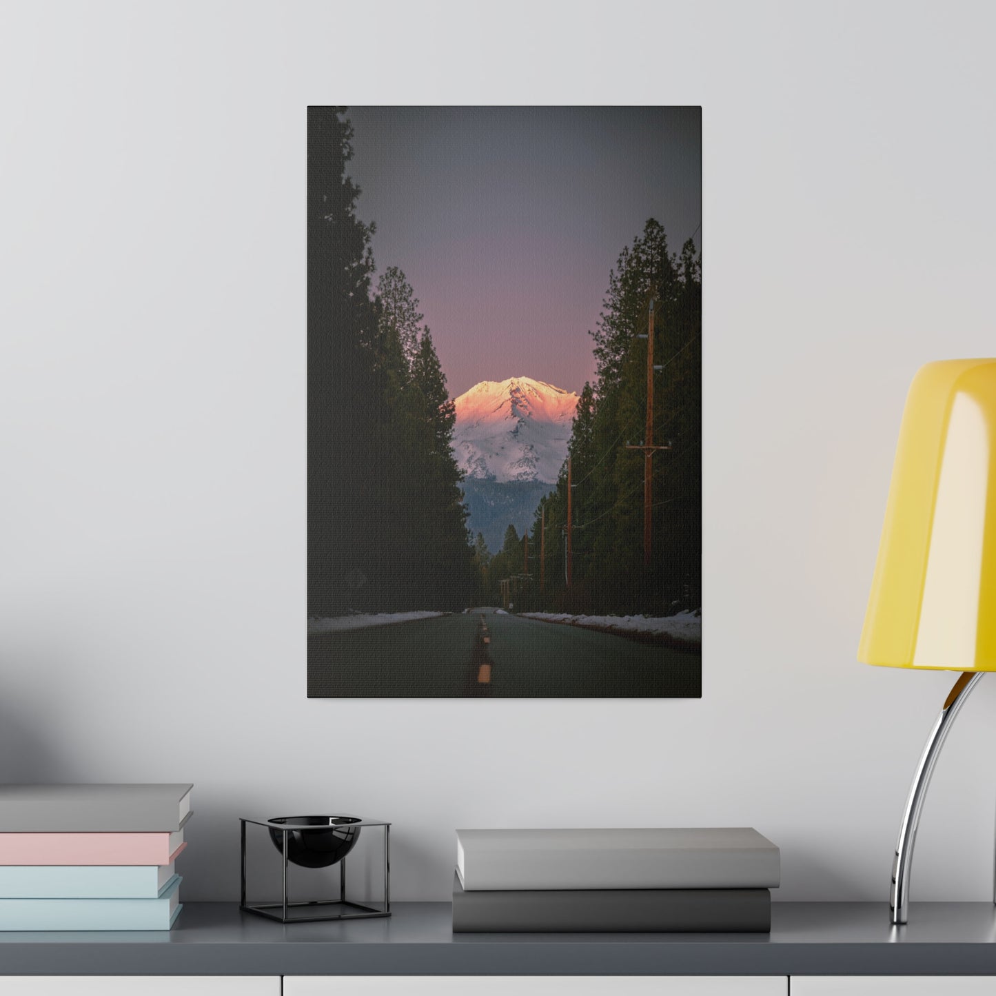 Setting Sun Over Mt. Shasta - Canvas