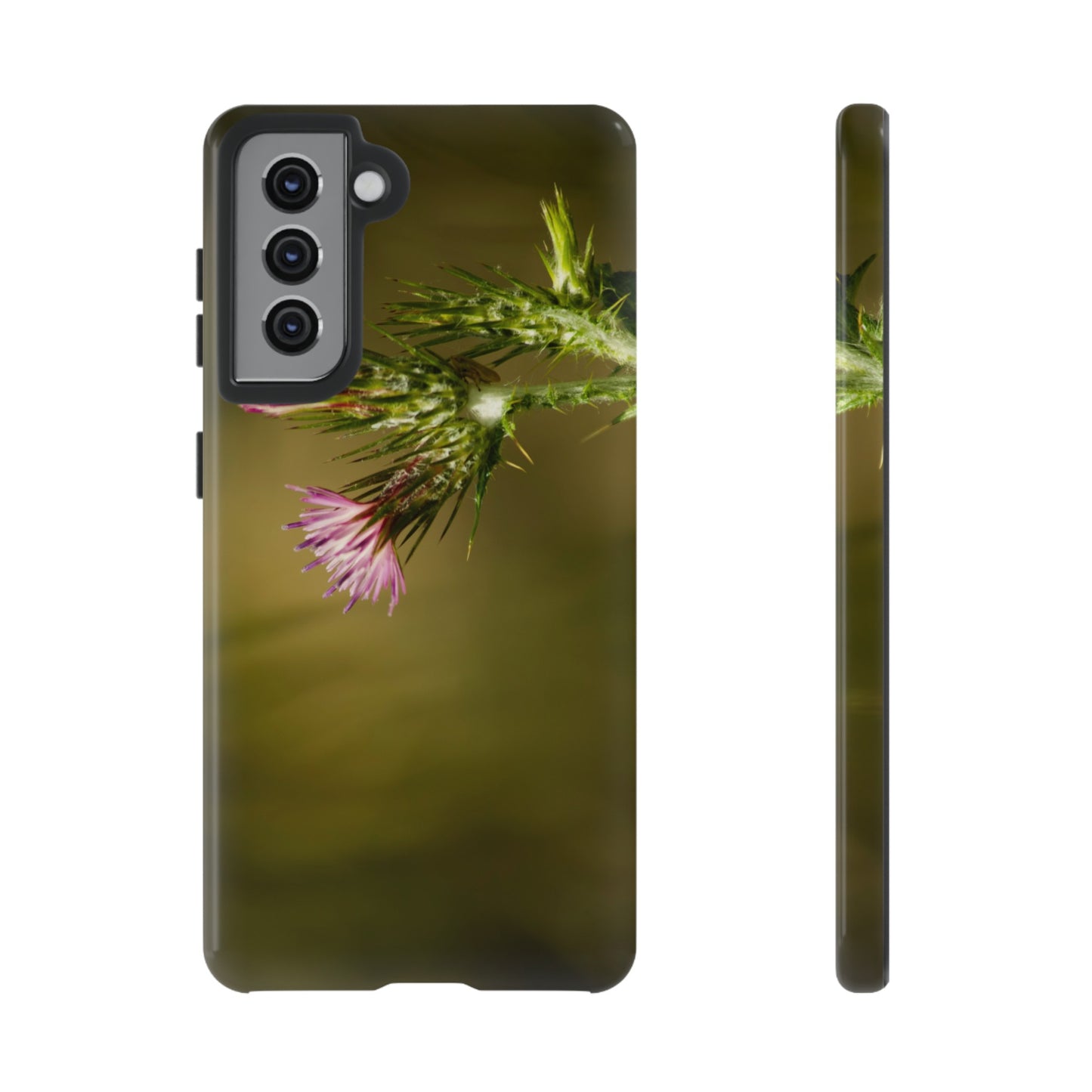 Solitary Thistle's Promise - Phone Case