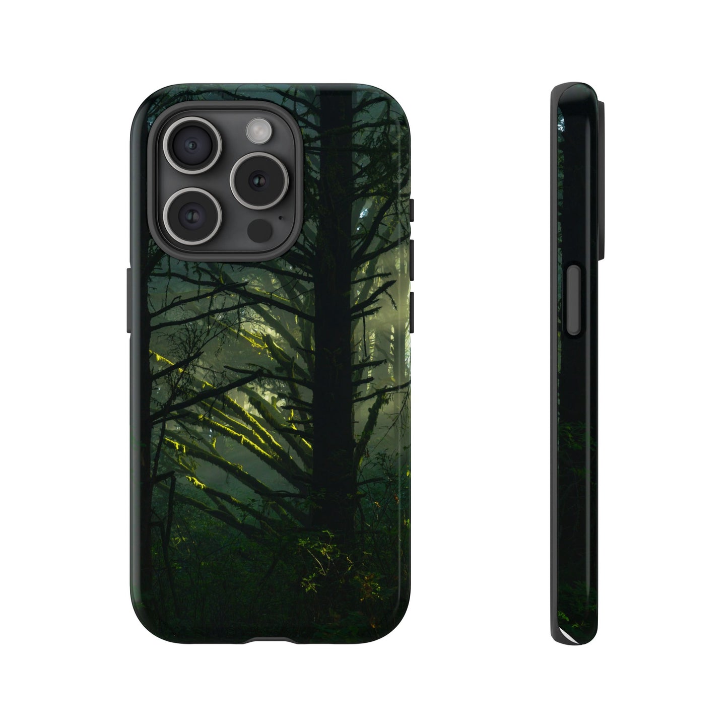 Forest Tapestry of Light and Shadow - Phone Case