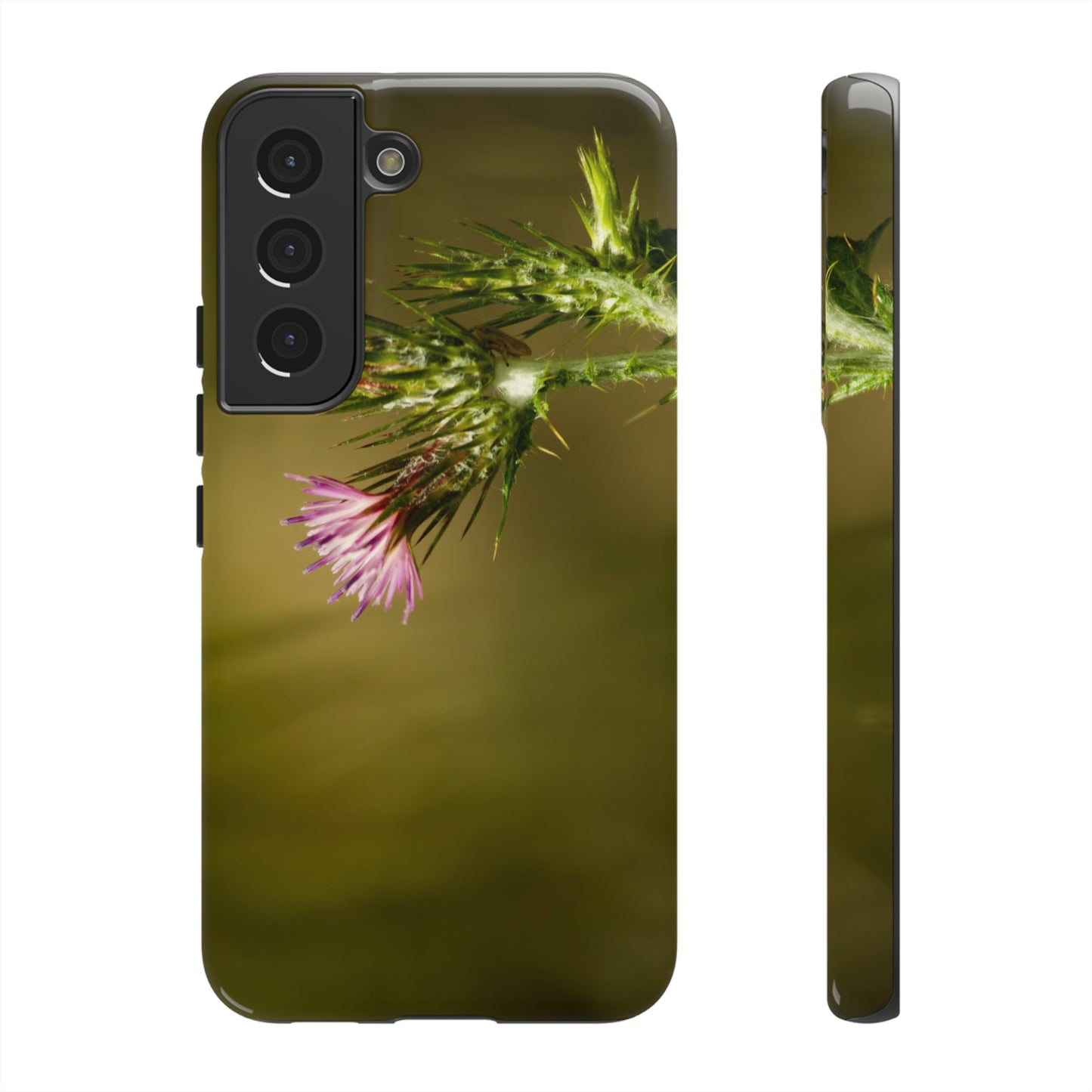 Solitary Thistle's Promise - Phone Case