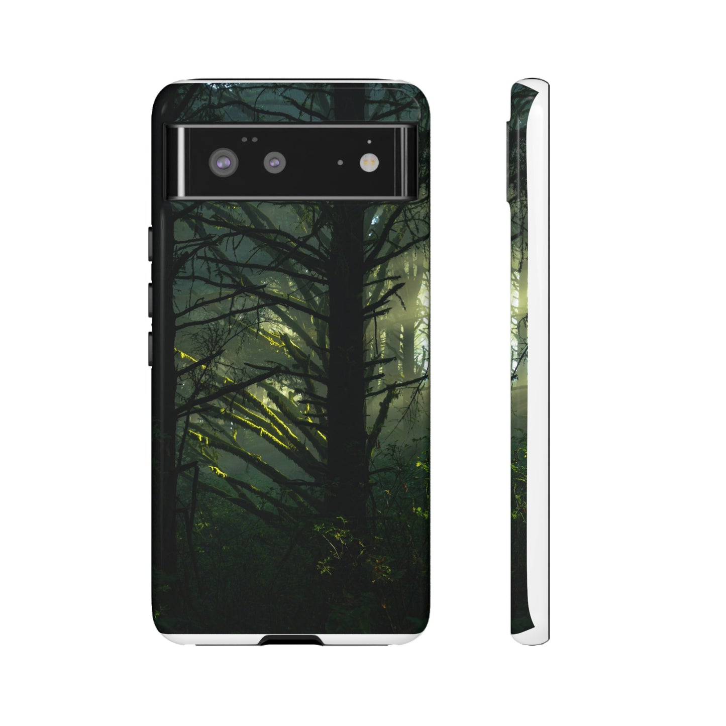 Forest Tapestry of Light and Shadow - Phone Case