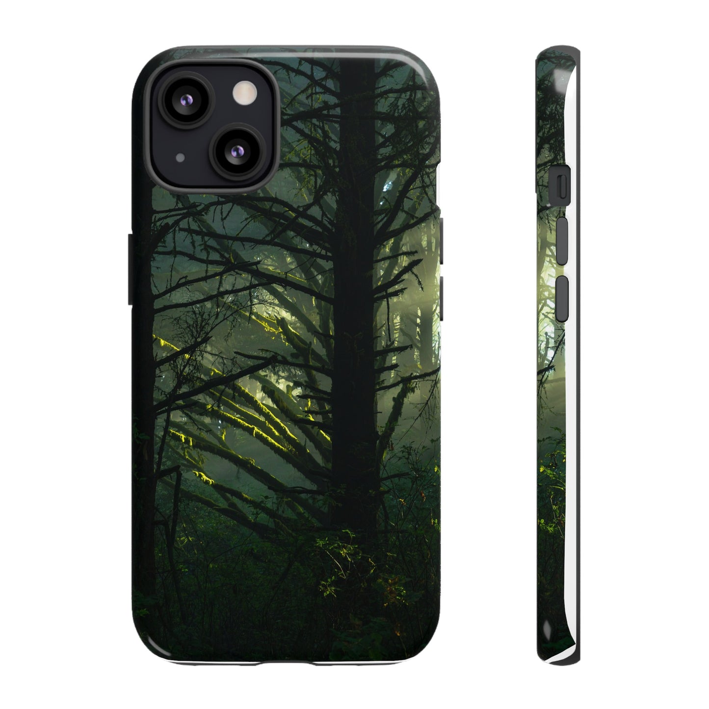 Forest Tapestry of Light and Shadow - Phone Case