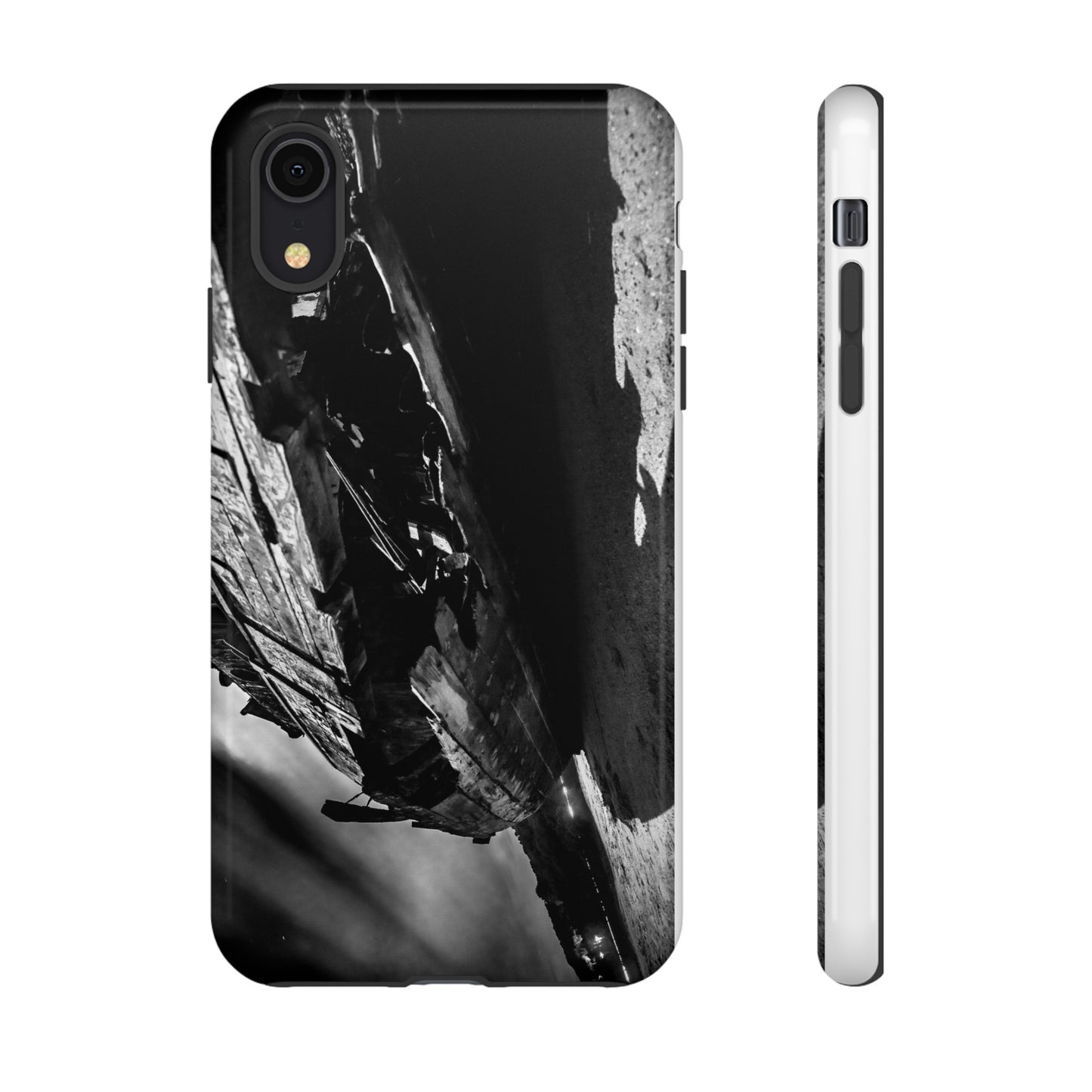 Shipwreck in Inverness (B&W) - Phone Case