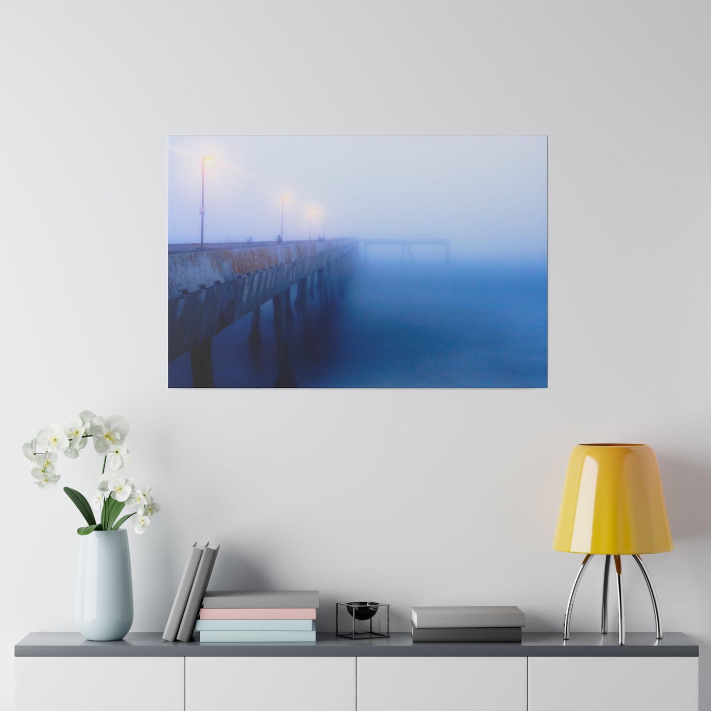 Vanishing Point: Pacifica Pier - Canvas