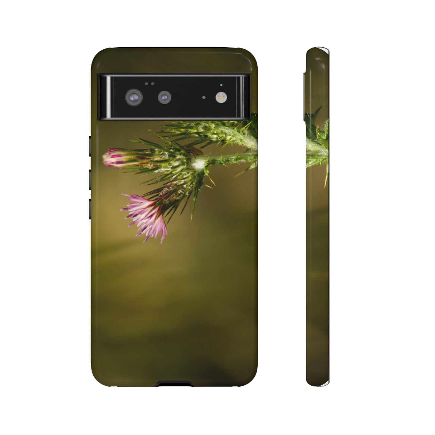 Solitary Thistle's Promise - Phone Case