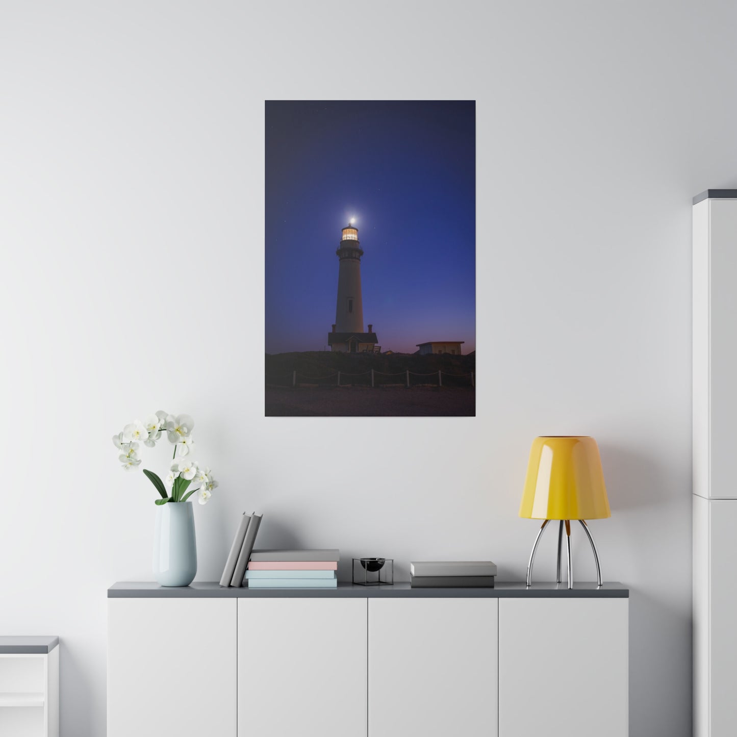 A Beacon of Light at Pigeon Point - Canvas