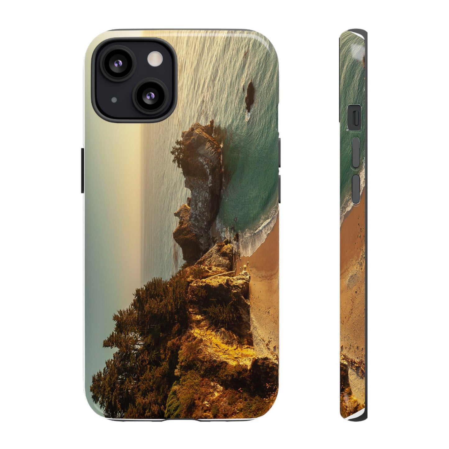 Golden Embrace: McWay Cove at Sunset - Phone Case