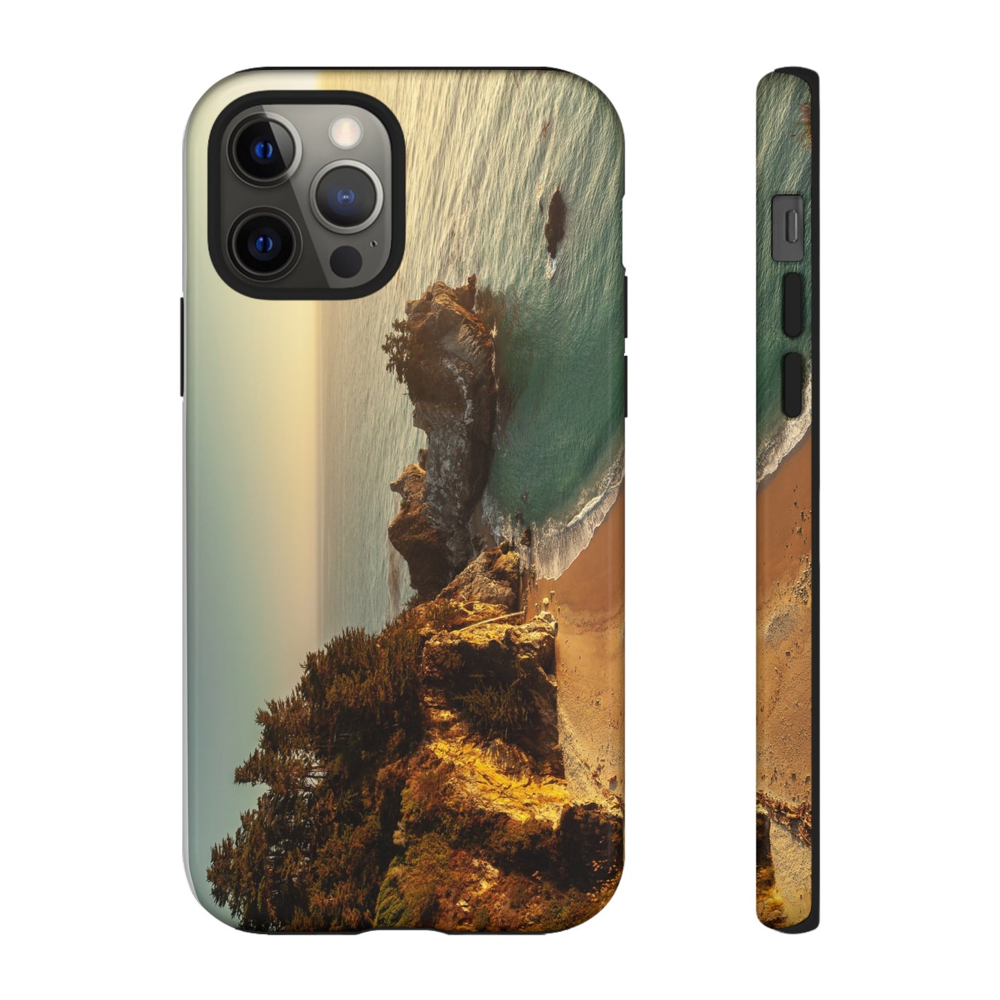 Golden Embrace: McWay Cove at Sunset - Phone Case