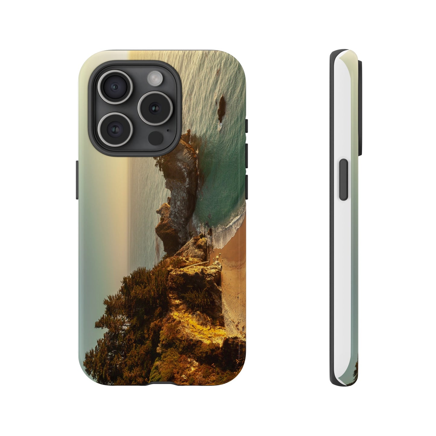 Golden Embrace: McWay Cove at Sunset - Phone Case