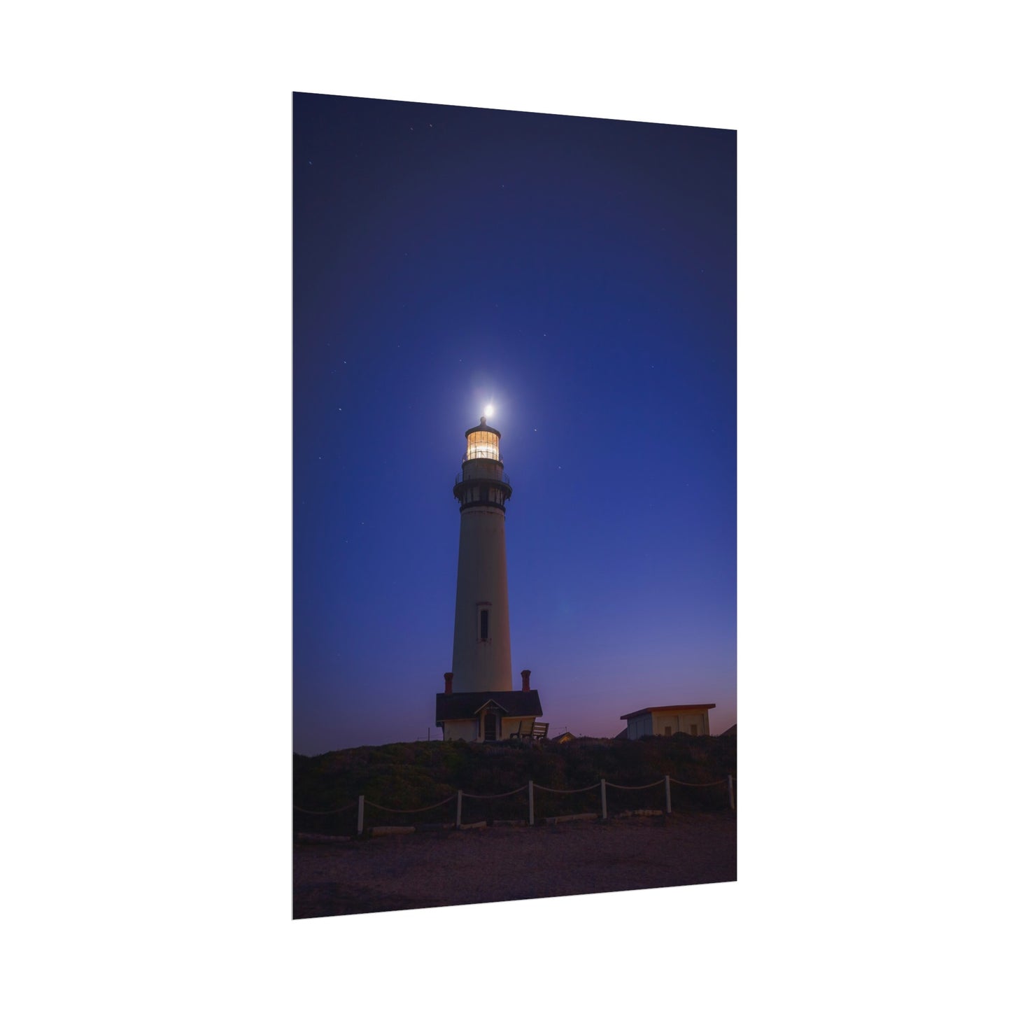 A Beacon of Light at Pigeon Point - Poster