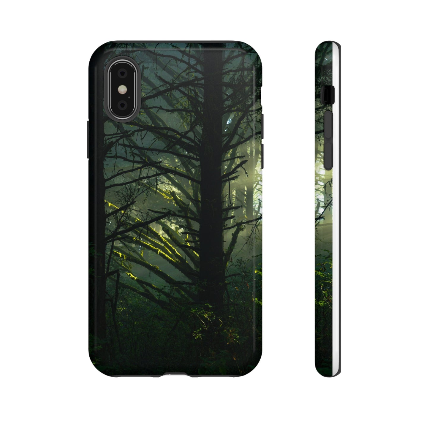 Forest Tapestry of Light and Shadow - Phone Case