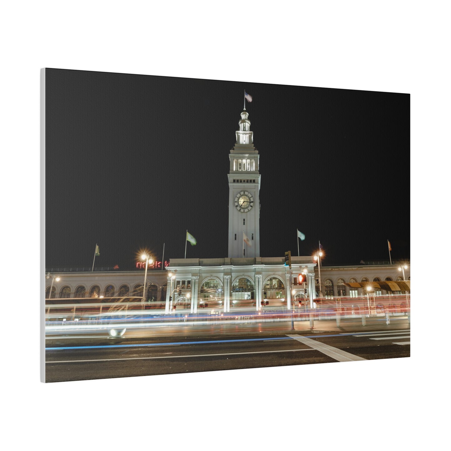 Ferry Building After Dark - Canvas