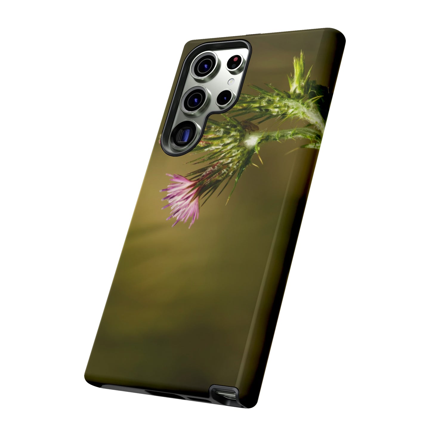 Solitary Thistle's Promise - Phone Case