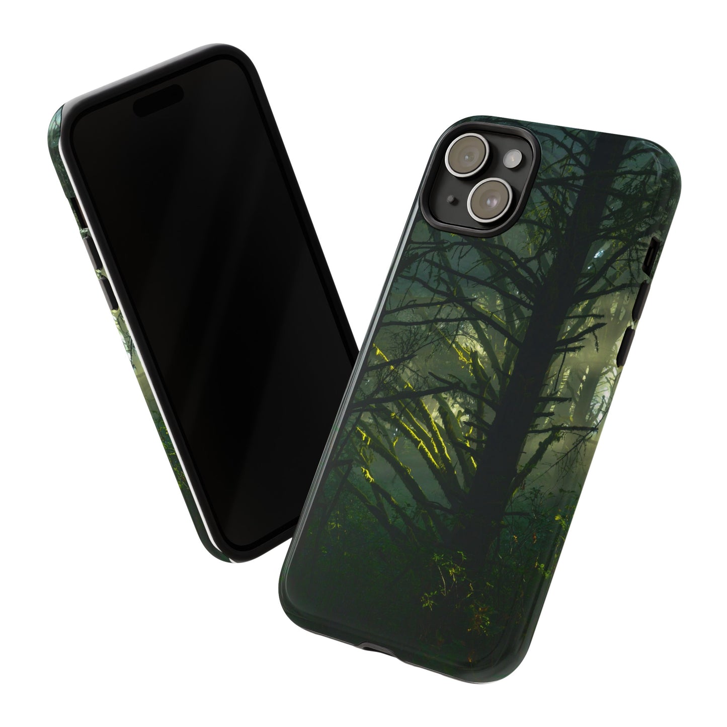 Forest Tapestry of Light and Shadow - Phone Case