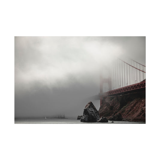 Veiled in Mist: The Golden Gate Bridge - Poster