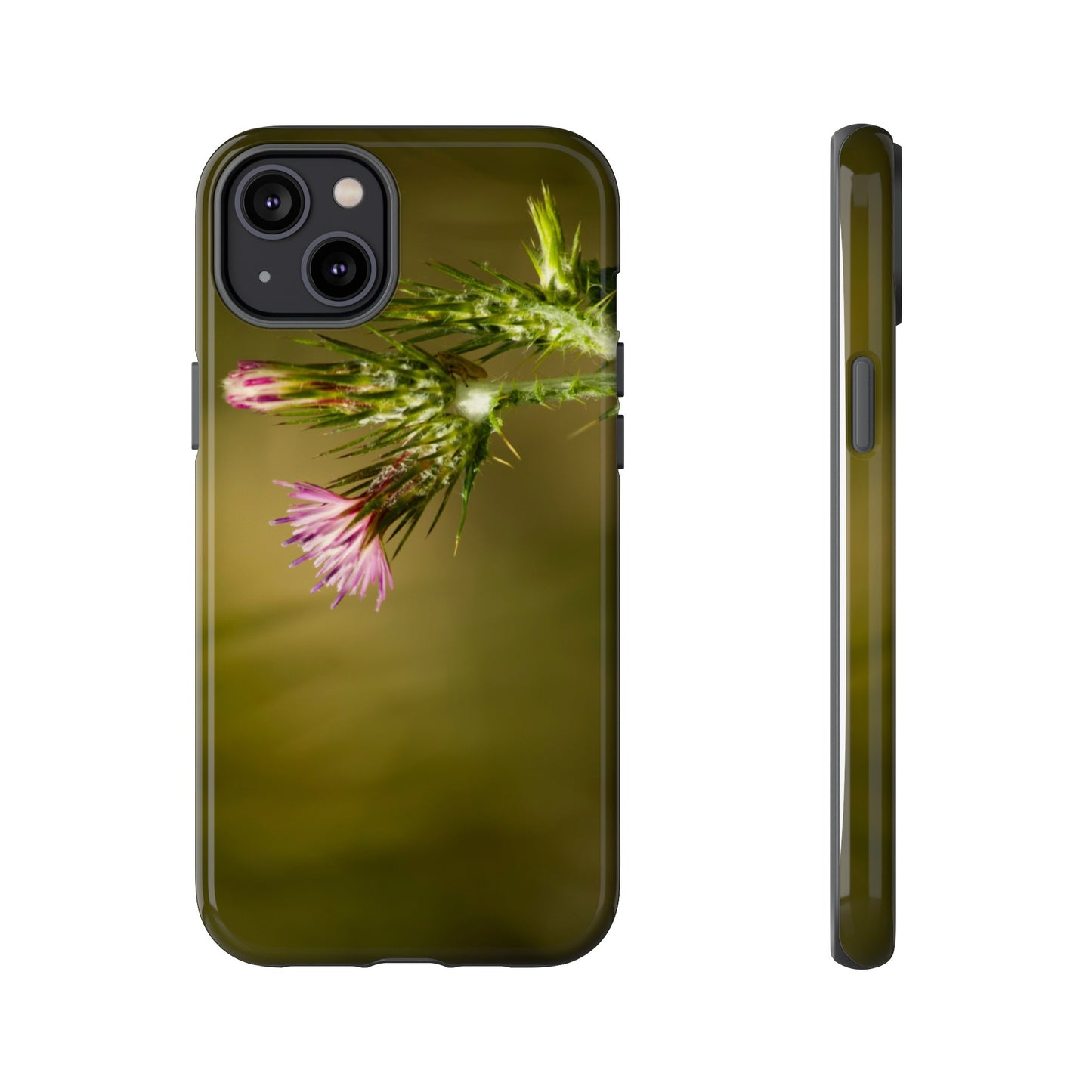 Solitary Thistle's Promise - Phone Case