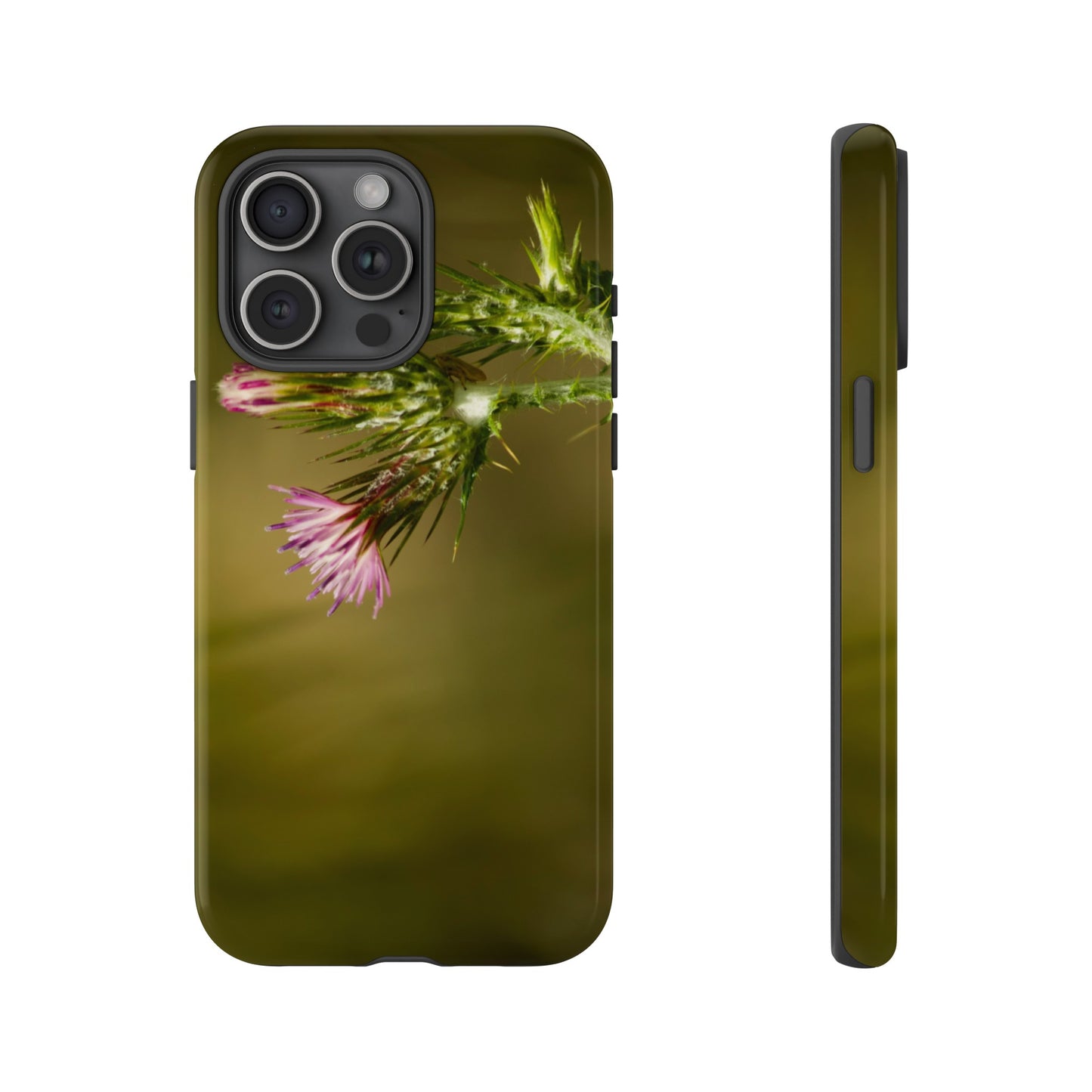 Solitary Thistle's Promise - Phone Case