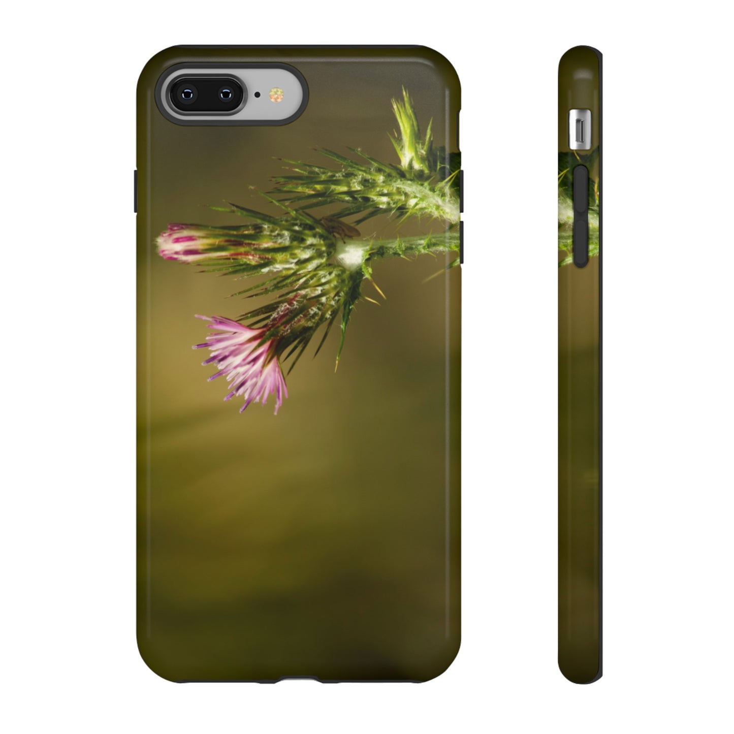 Solitary Thistle's Promise - Phone Case