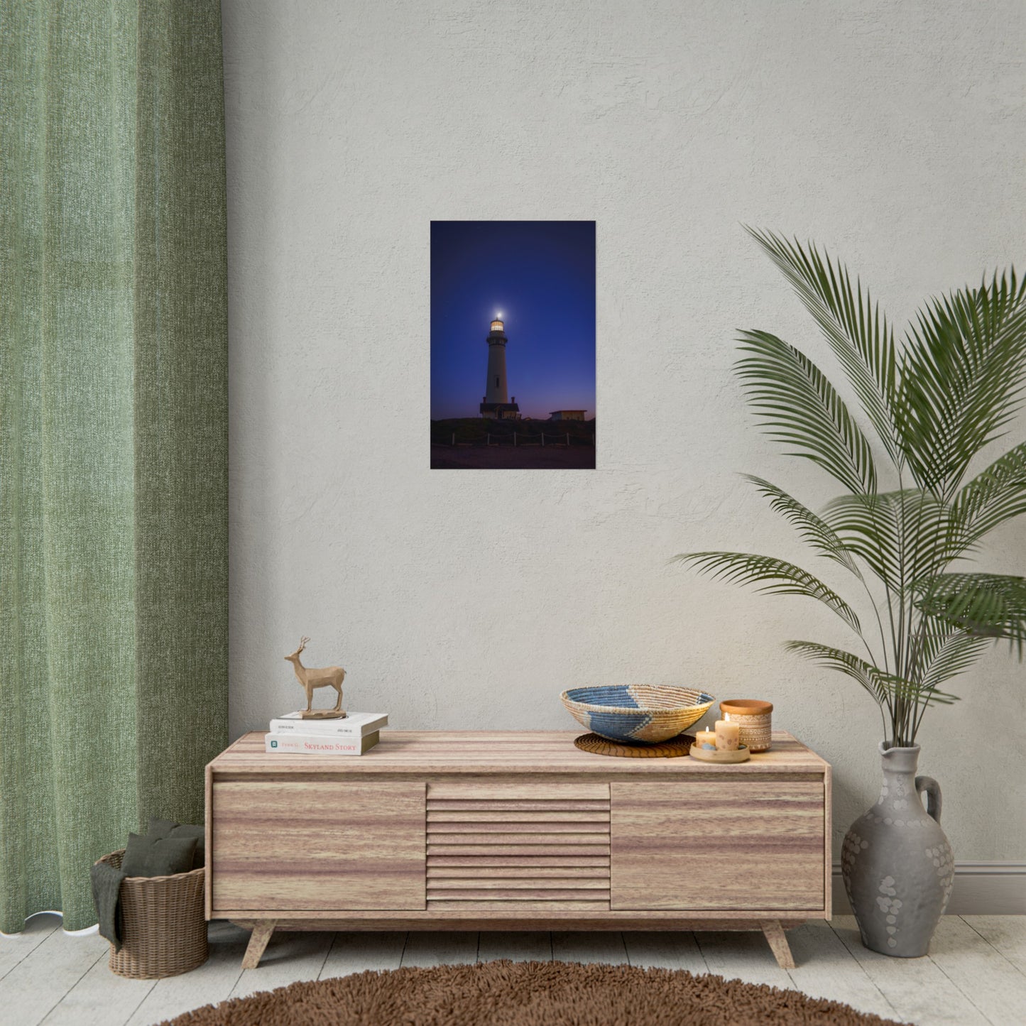 A Beacon of Light at Pigeon Point - Poster