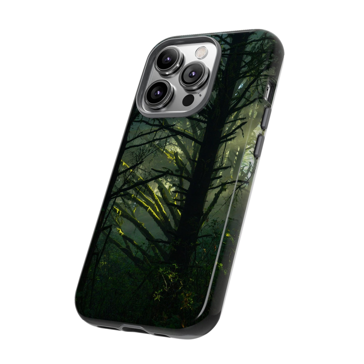 Forest Tapestry of Light and Shadow - Phone Case