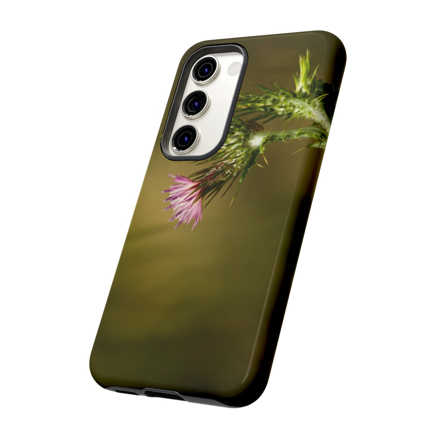 Solitary Thistle's Promise - Phone Case