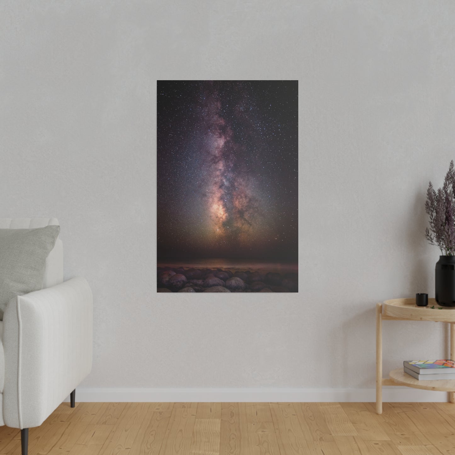 Milky Way Over Bowling Ball Beach - Canvas