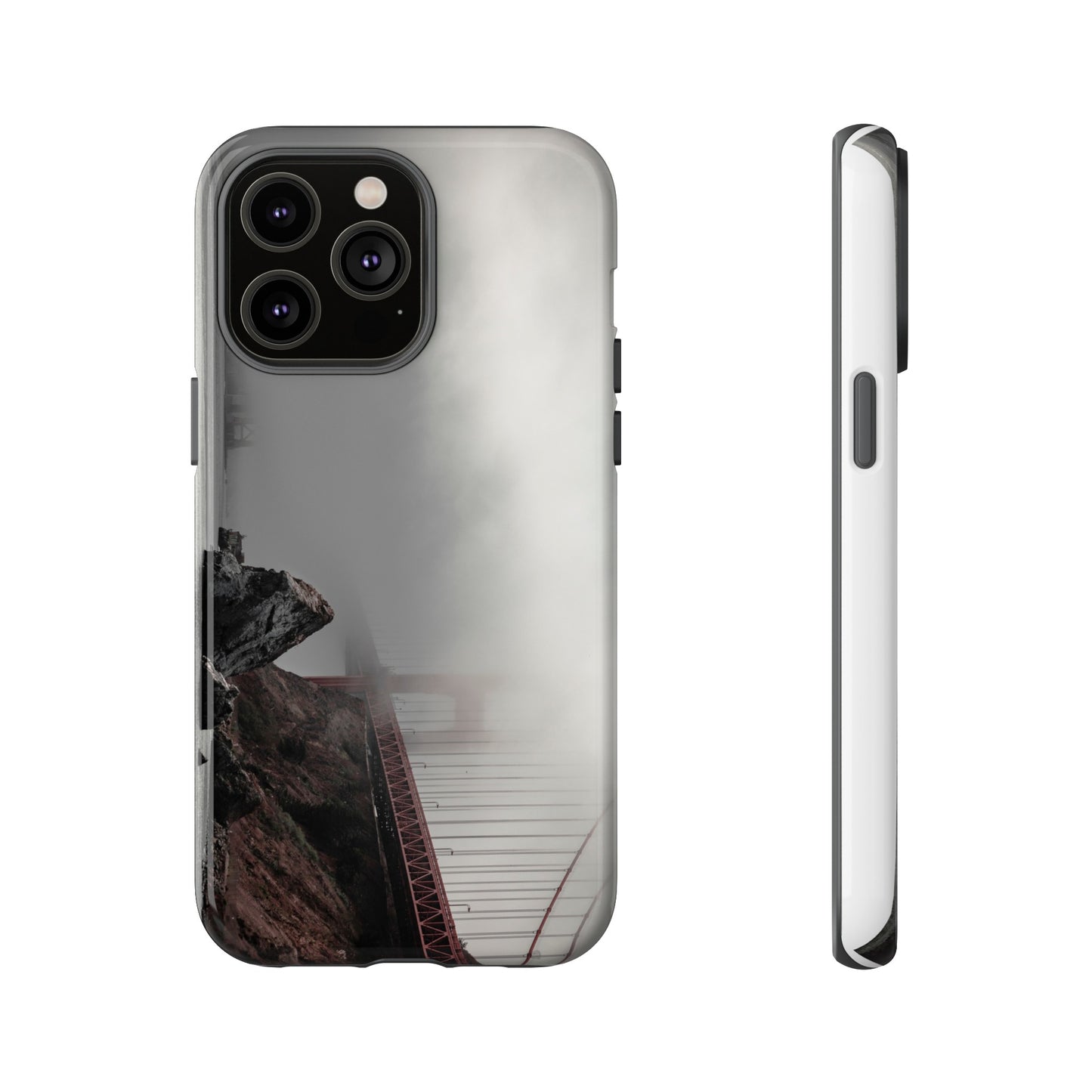 Veiled in Mist: The Golden Gate Bridge - Phone Case