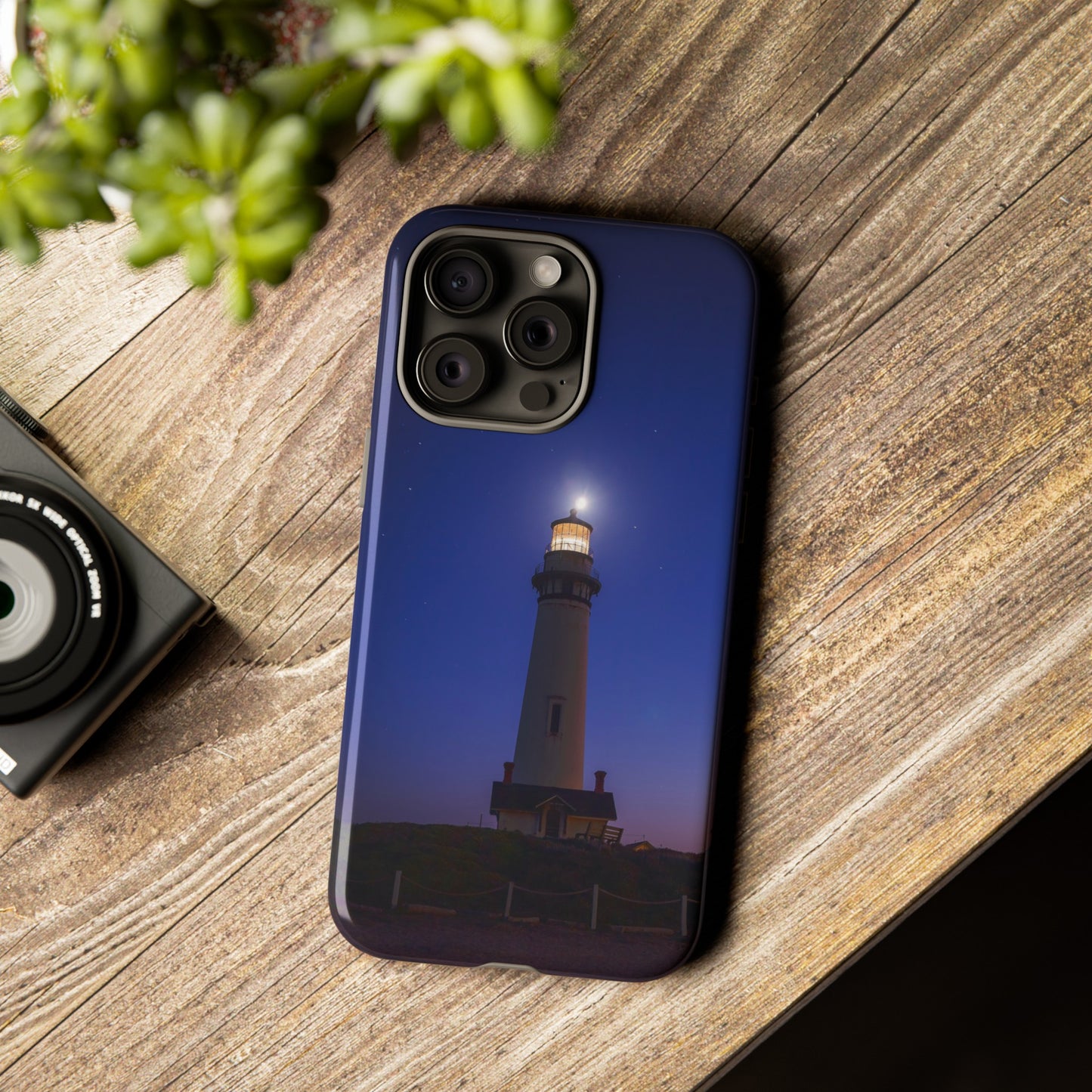 A Beacon of Light at Pigeon Point - Phone Case