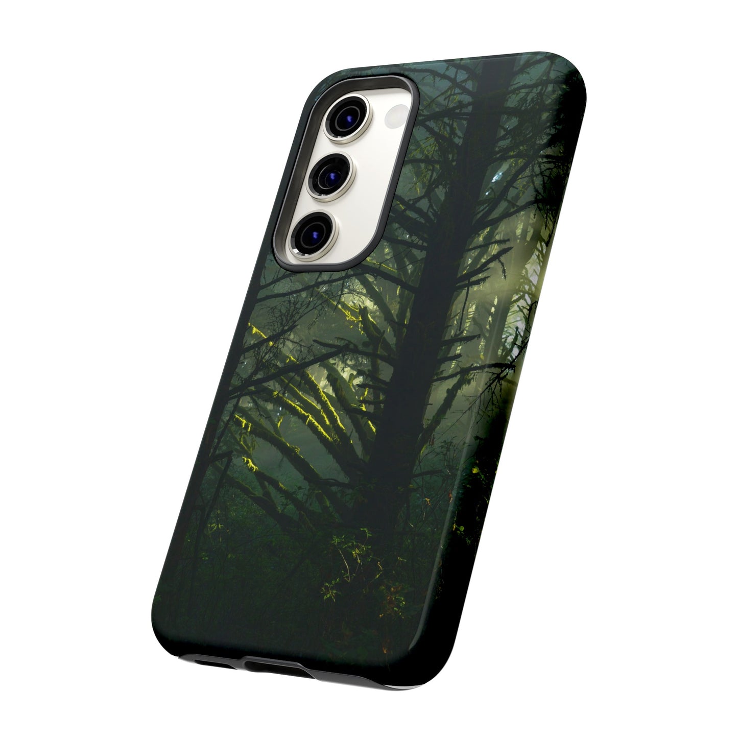 Forest Tapestry of Light and Shadow - Phone Case