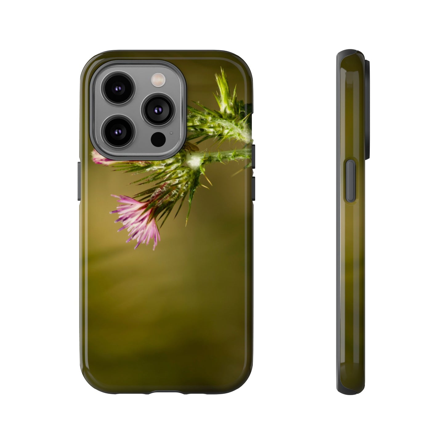 Solitary Thistle's Promise - Phone Case