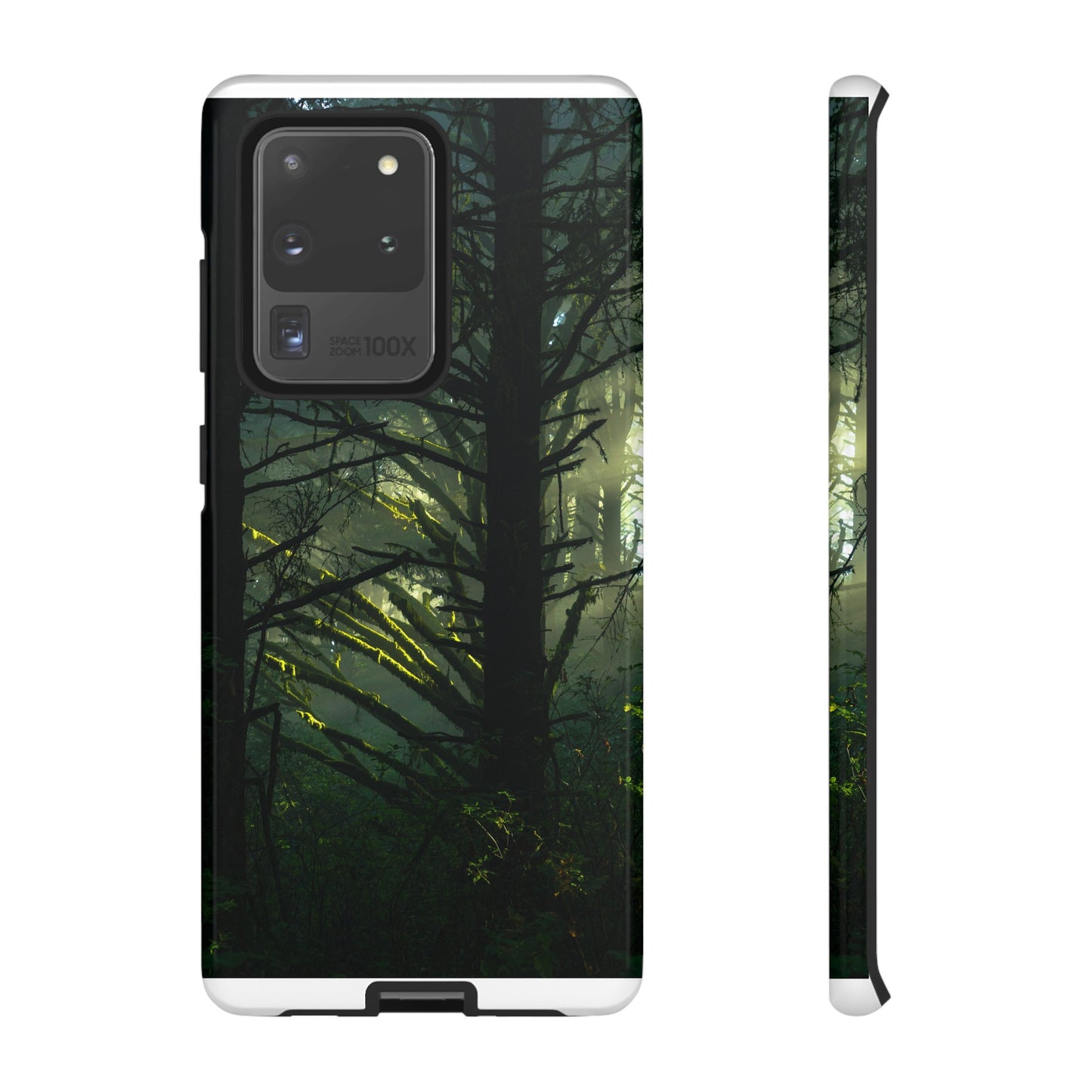 Forest Tapestry of Light and Shadow - Phone Case