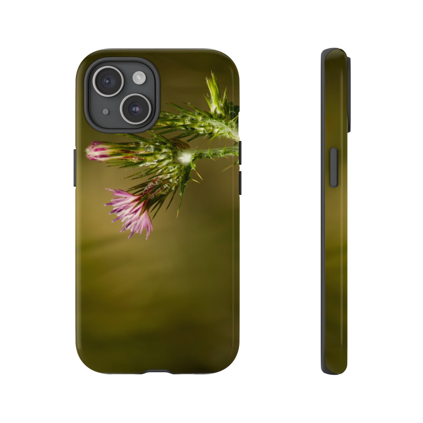 Solitary Thistle's Promise - Phone Case