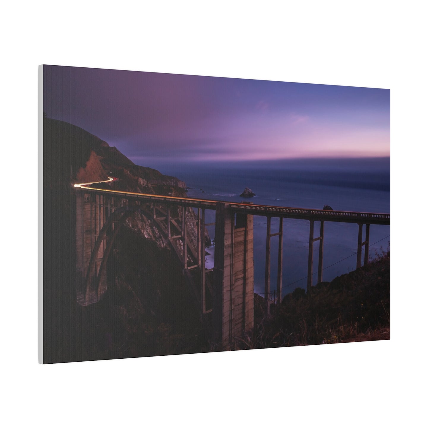 Bixby Bridge Blue Hour - Canvas