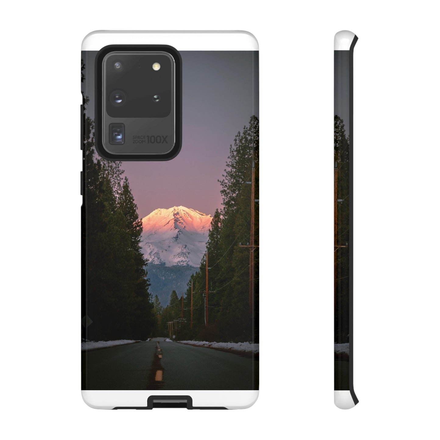 Setting Sun Over Mt. Shasta - Phone Case