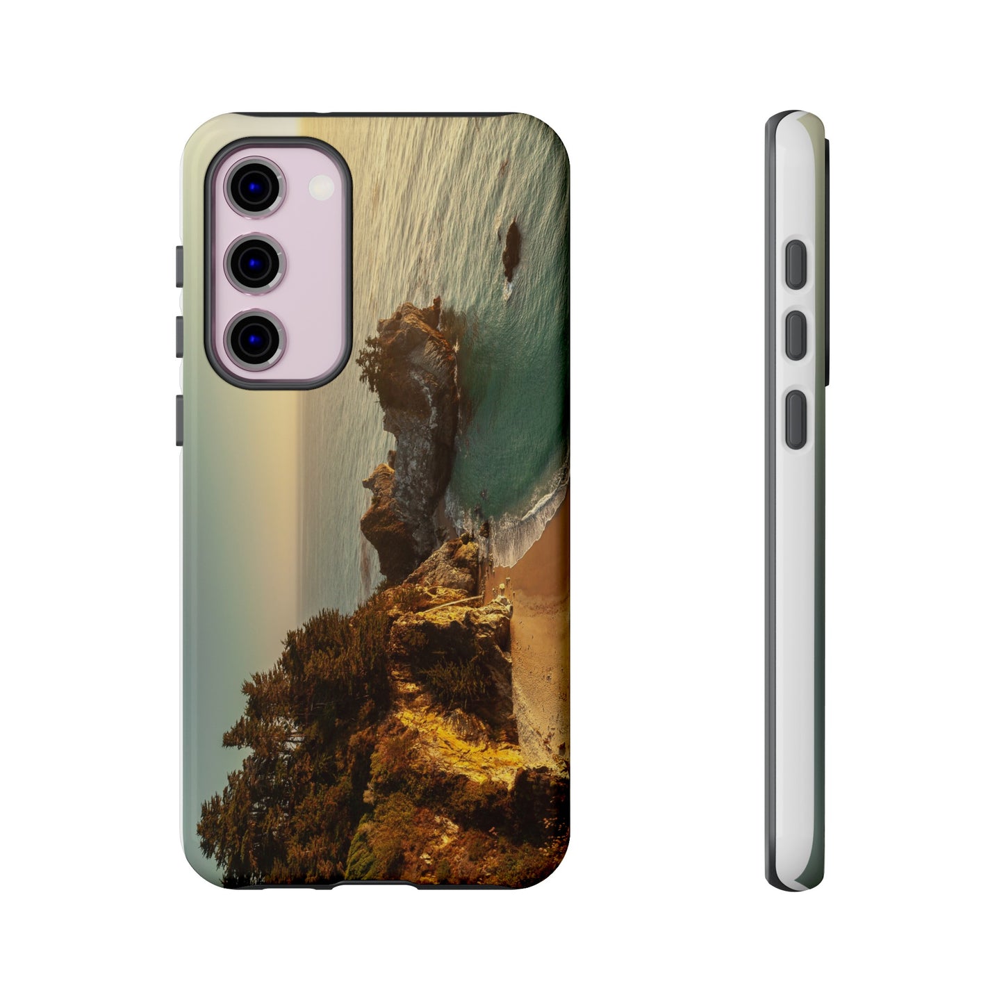 Golden Embrace: McWay Cove at Sunset - Phone Case