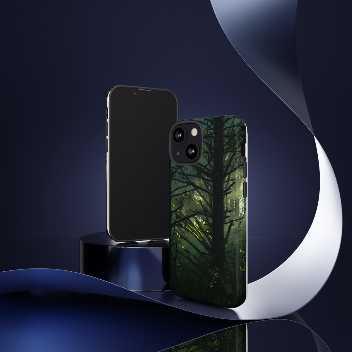 Forest Tapestry of Light and Shadow - Phone Case