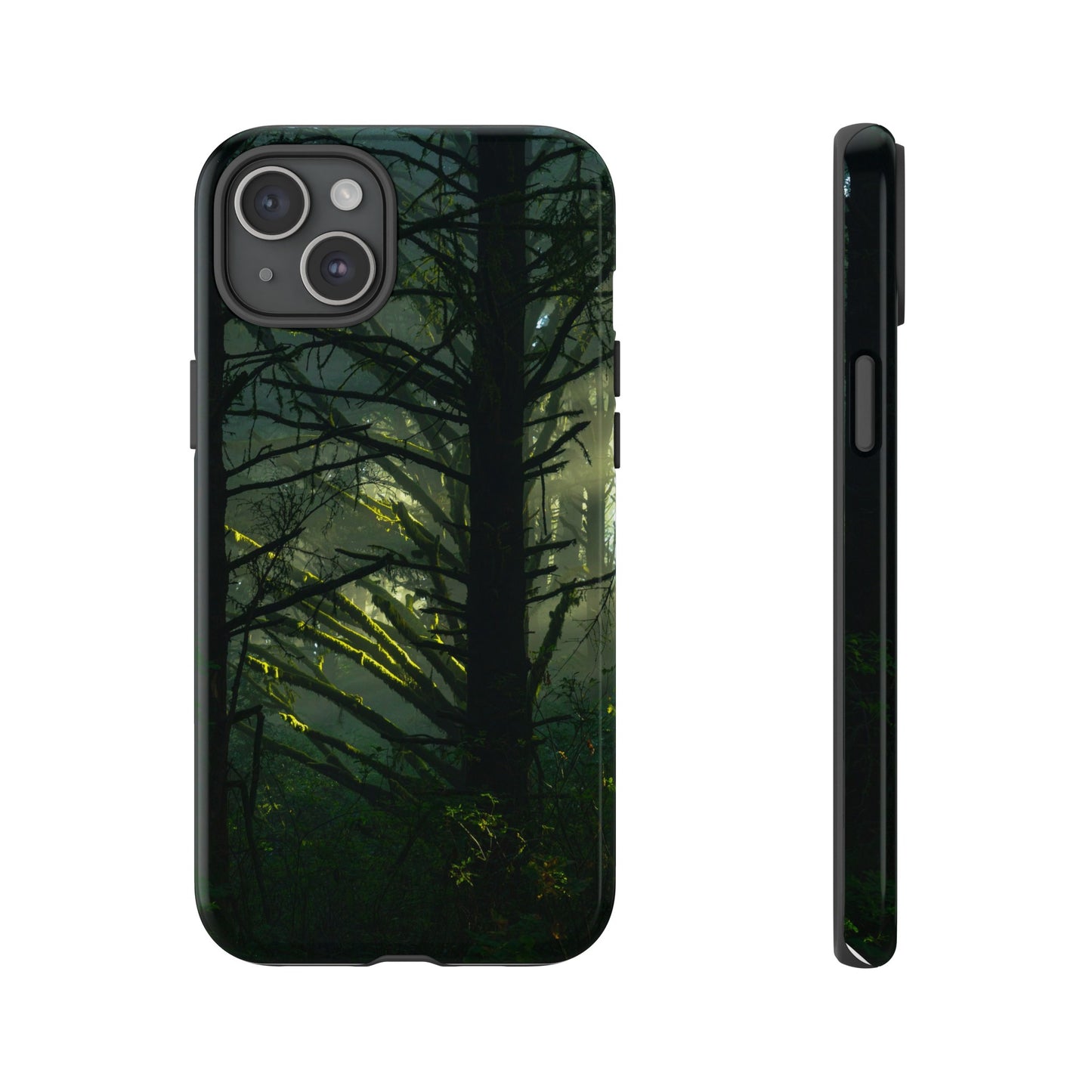 Forest Tapestry of Light and Shadow - Phone Case