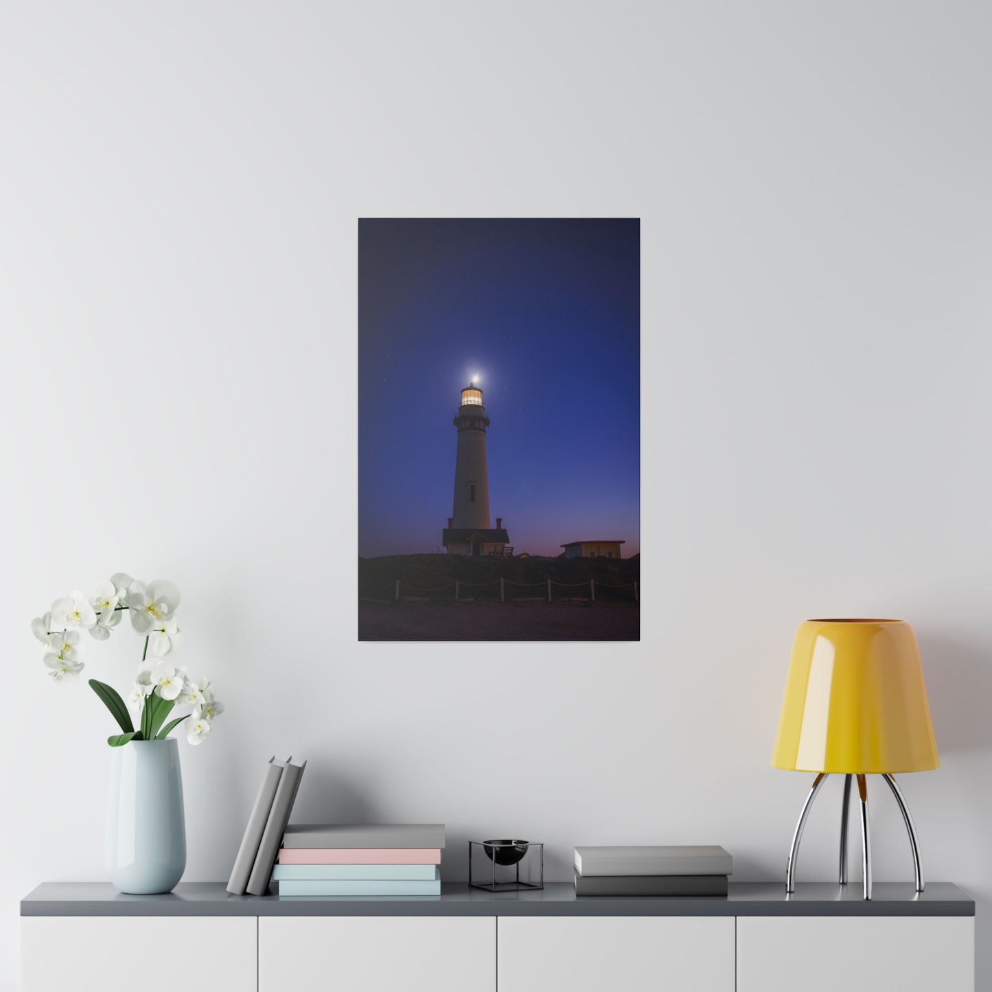 A Beacon of Light at Pigeon Point - Canvas