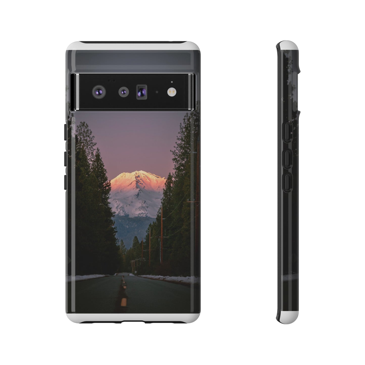 Setting Sun Over Mt. Shasta - Phone Case