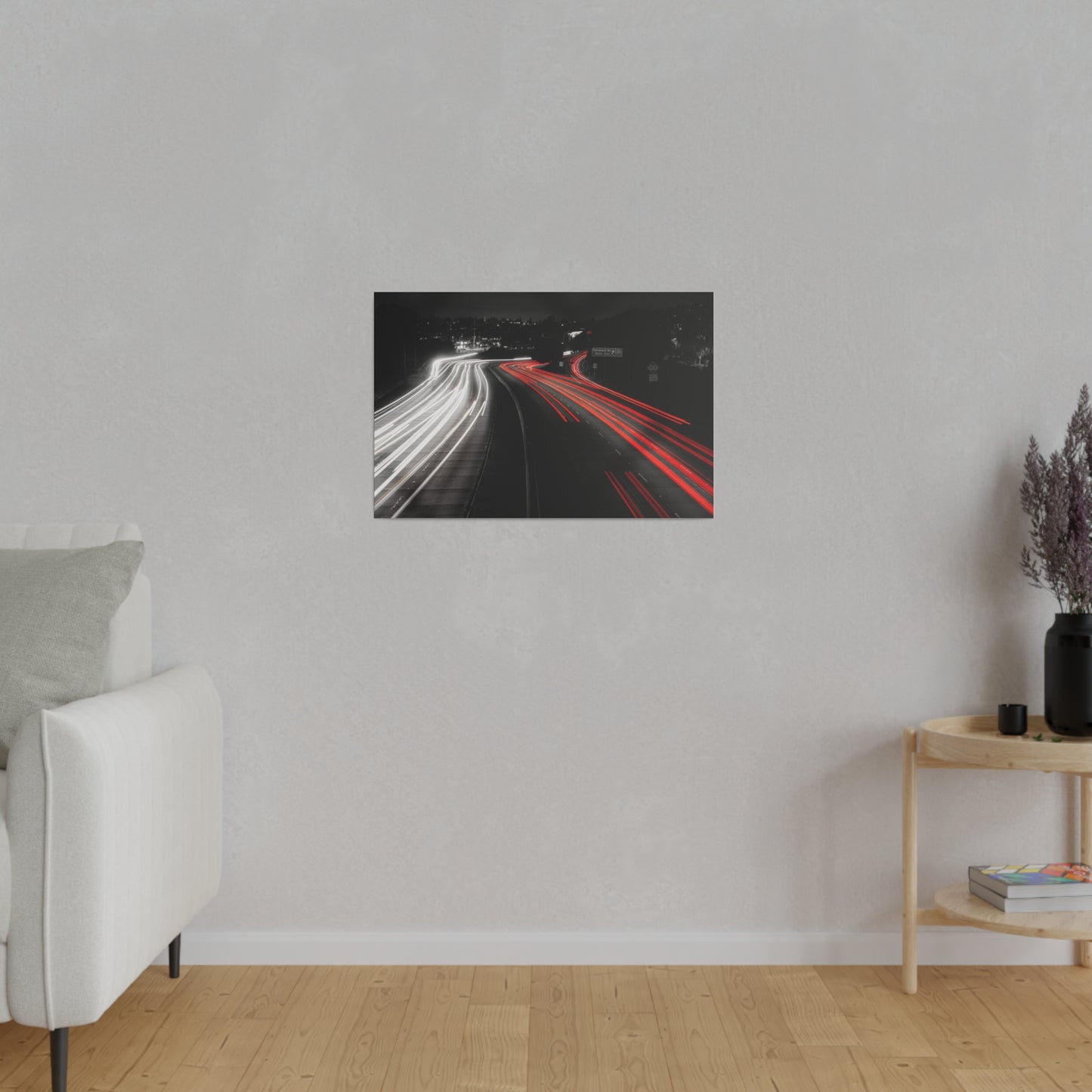 Freeway Light Streaks - Canvas