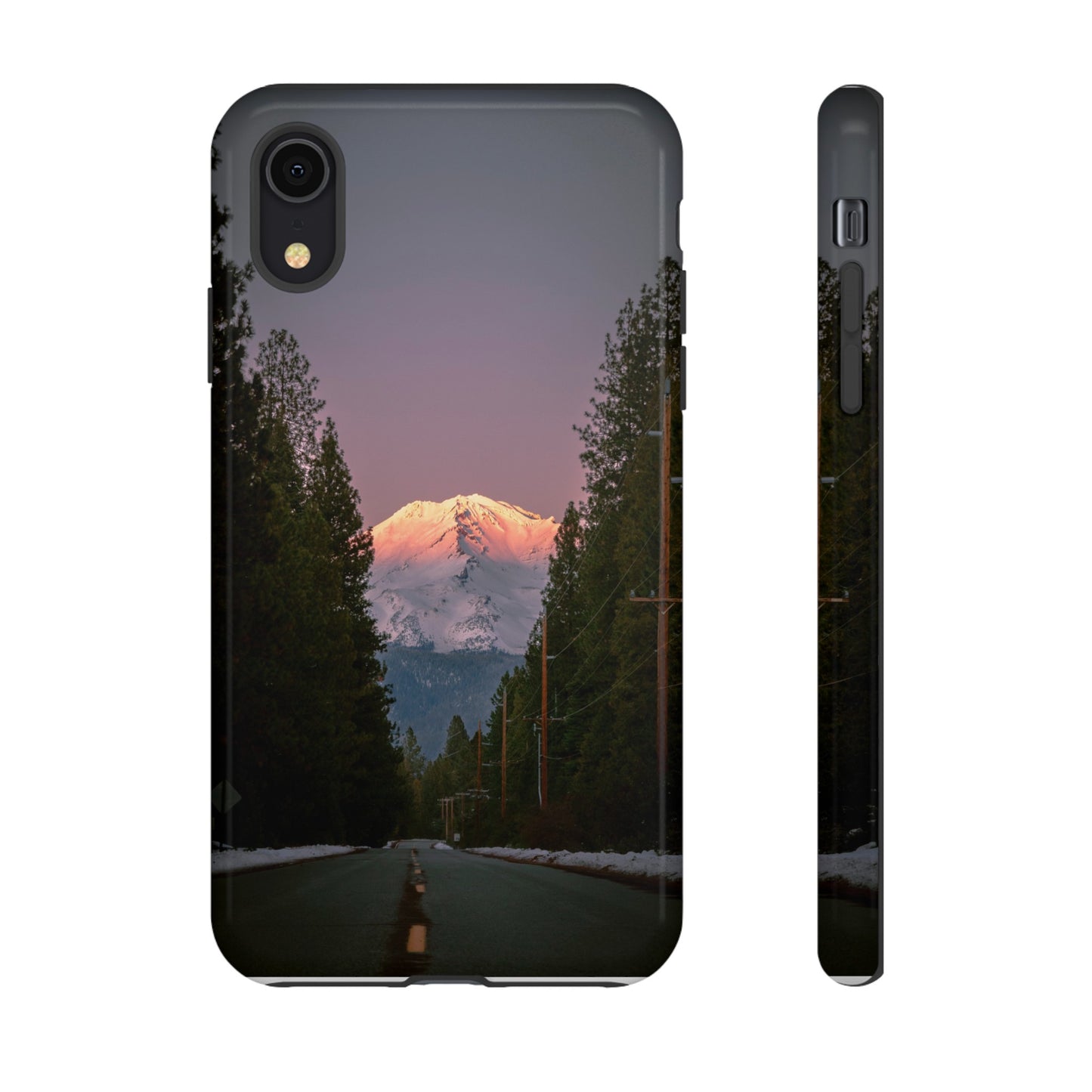 Setting Sun Over Mt. Shasta - Phone Case