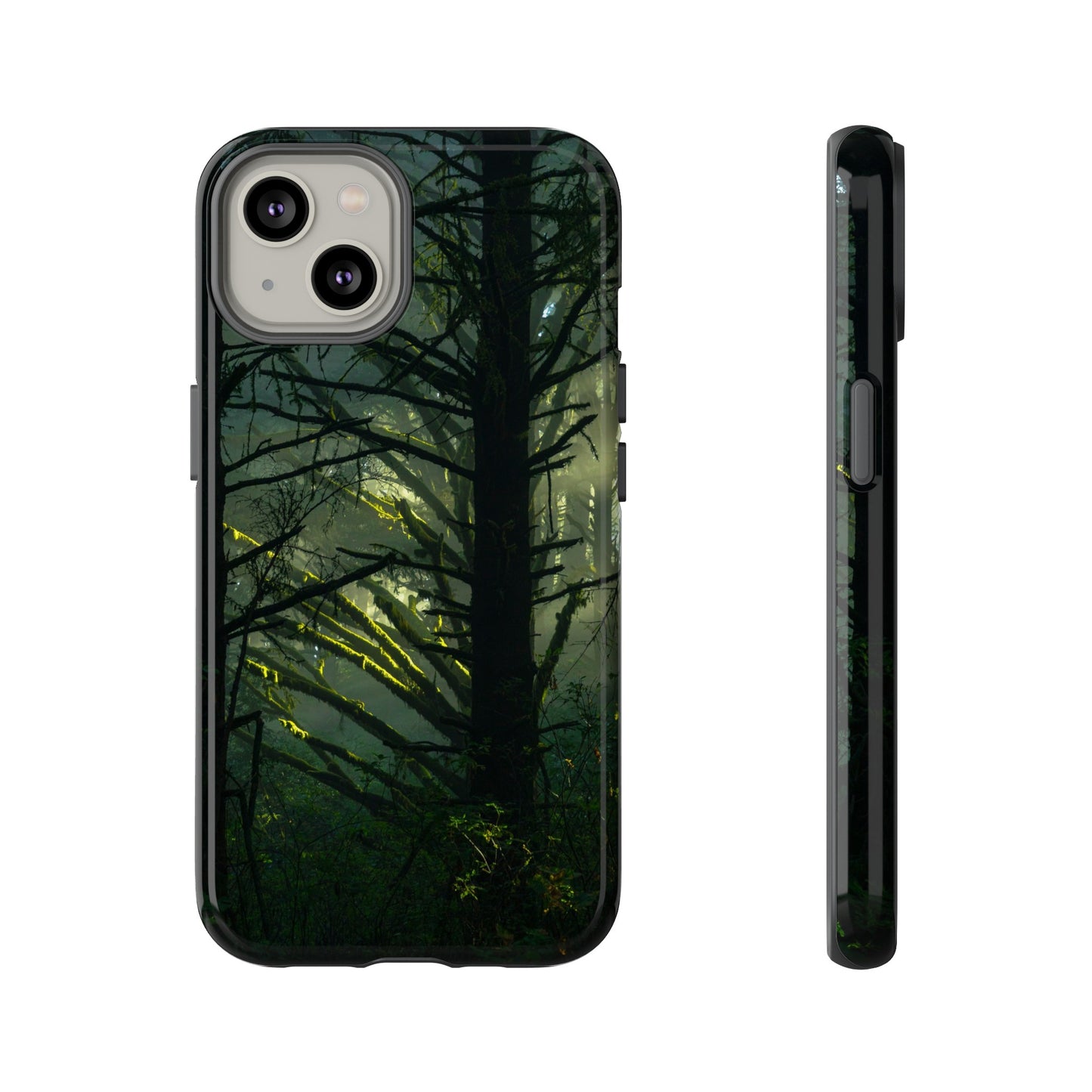 Forest Tapestry of Light and Shadow - Phone Case