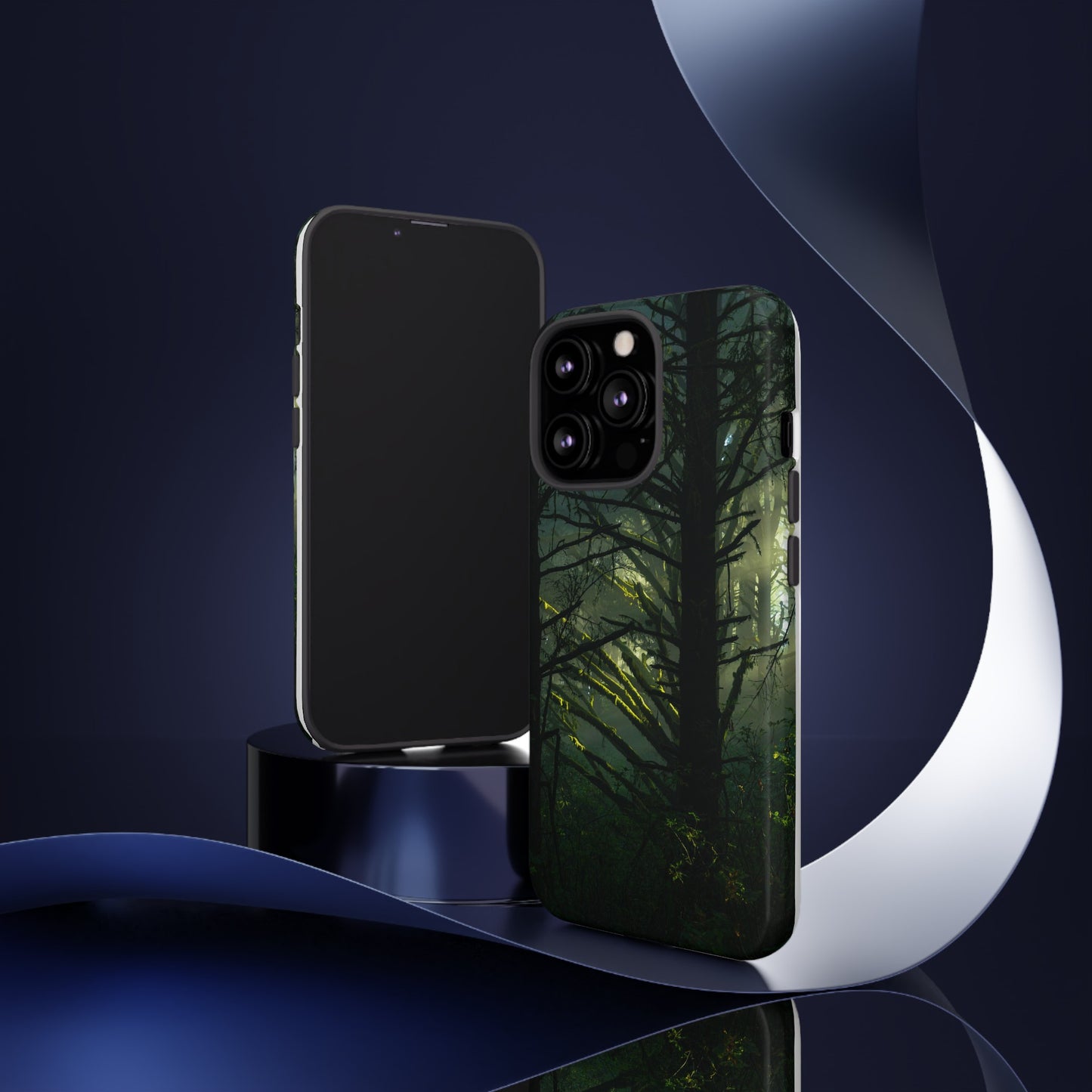 Forest Tapestry of Light and Shadow - Phone Case