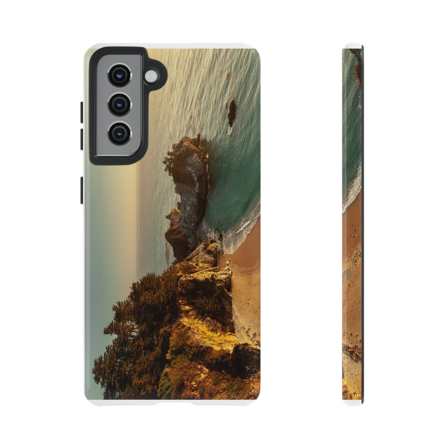 Golden Embrace: McWay Cove at Sunset - Phone Case