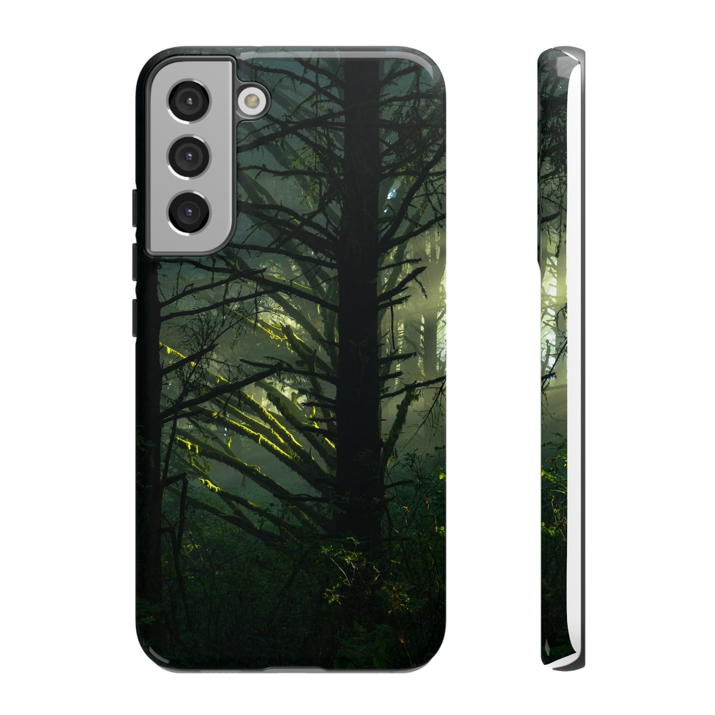 Forest Tapestry of Light and Shadow - Phone Case