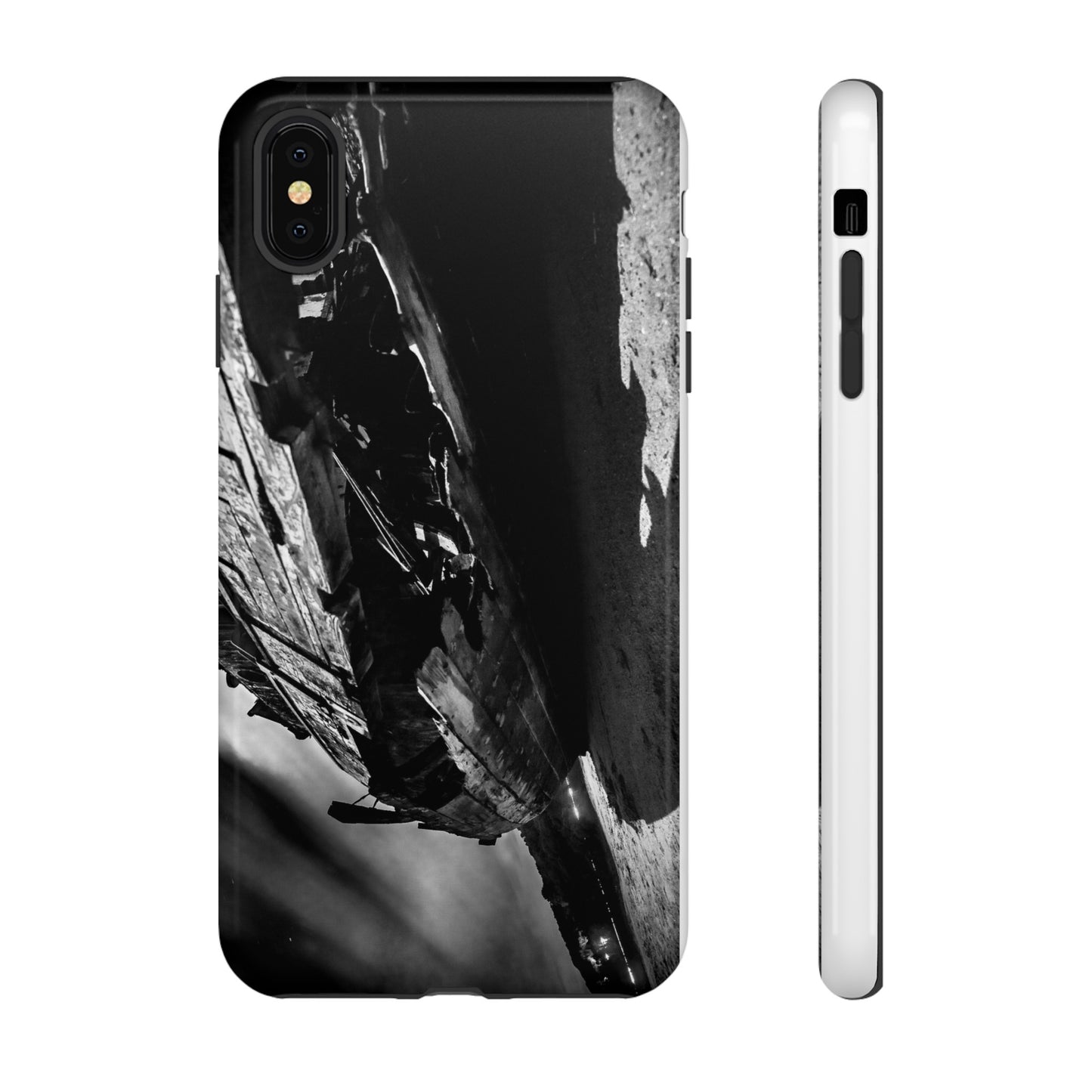 Shipwreck in Inverness (B&W) - Phone Case