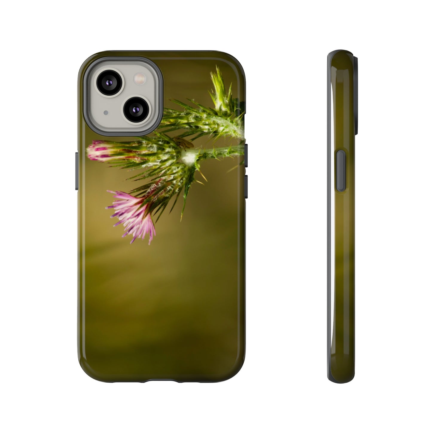 Solitary Thistle's Promise - Phone Case